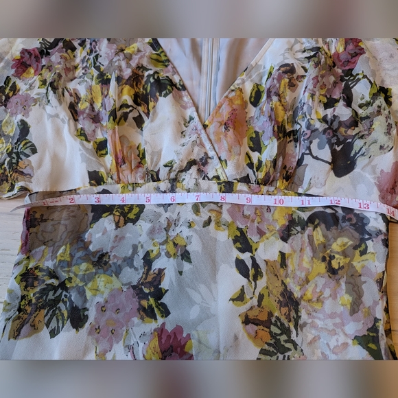 Marciano Floral Silk Midi Dress - Size S - Picture 2 of 10